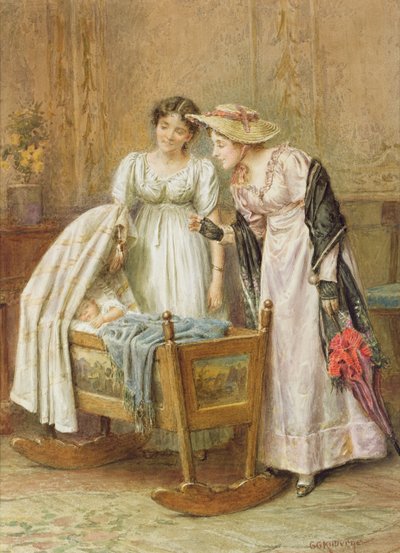 Krybben (wc på papir) af George Goodwin Kilburne