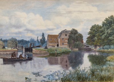 Hemingford Mill, On the Ouse, Huntingdonshire af George Gordon Fraser