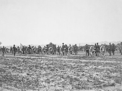 Motts batteri i position, 1862 af George H. Houghton