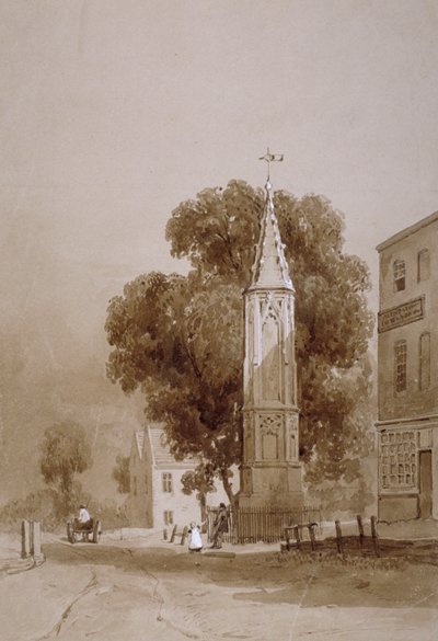 Tottenham High Road, London, c1820 af George Harley