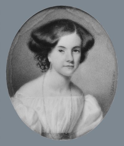 Portræt af en dame, ca. 1830. af George Harvey