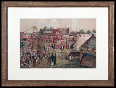 Croydon Fair, 1833 (farvet farveblyant) af George Hawkins