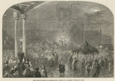 Borough Market, London, juleaften af George Haydock Dodgson
