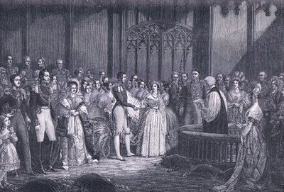 Ægteskab med dronning Victoria AD 1840 af George Hayter