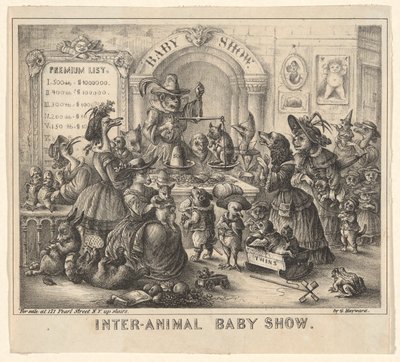 Babyshow mellem dyr af George Hayward