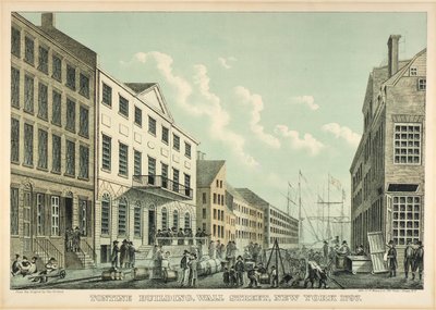 Tontine Building, Wall Street, N.Y., 1797 af George Hayward