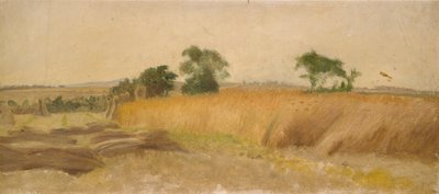 Studie af en kornmark, midten af det 19. århundrede af George Heming Mason