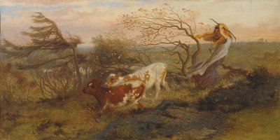 The Wind on the Wold, 1862 af George Hemming Mason
