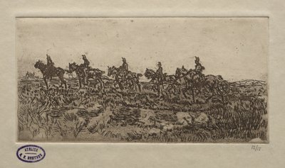 Kavaleri Scene. af George Hendrik Breitner
