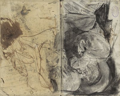 Drikmand i 1600-tals tøj og en siddende mand af George Hendrik Breitner