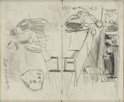 Figurer i Visbanken i Delft og figurstudier af George Hendrik Breitner