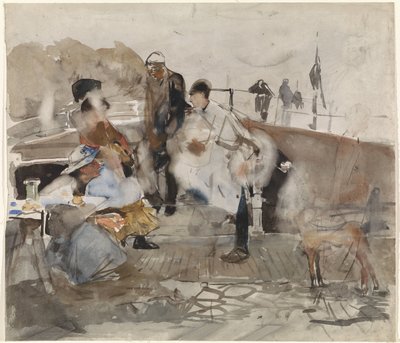 Selskab på en båd af George Hendrik Breitner