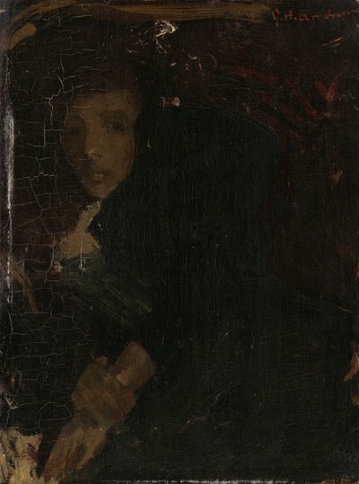 MCJ (Marie) Jordan (1866-1948), Kunstnerens hustru af George Hendrik Breitner