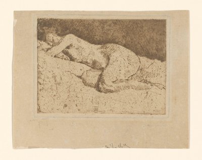 Liggende nøgen kvinde af George Hendrik Breitner