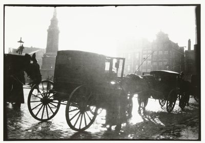 Vogne på Dam-pladsen i Amsterdam af George Hendrik Breitner