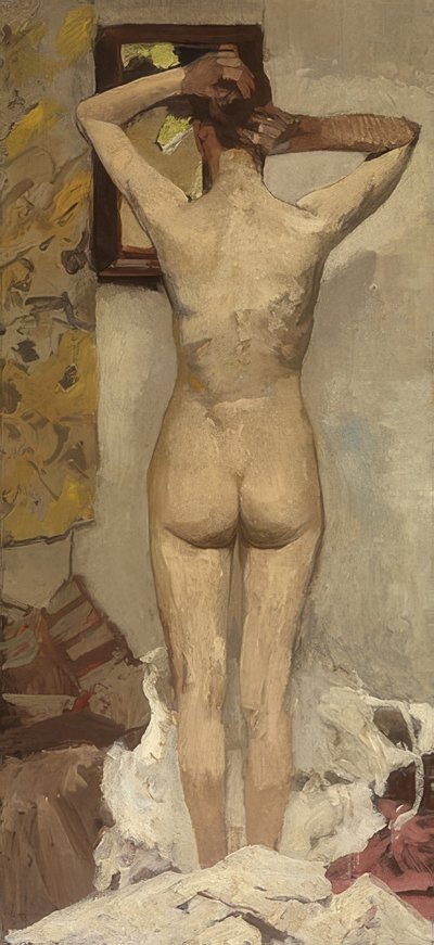 Stående nøgen. Omkring 1893 af George Hendrik Breitner