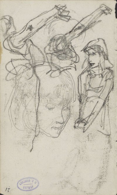 Studieark med kvinder af George Hendrik Breitner