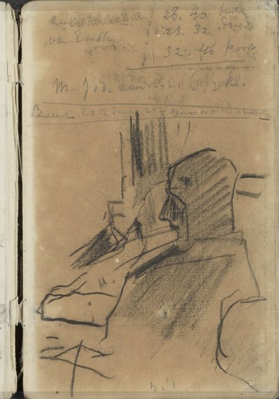 To siddende mænd af George Hendrik Breitner