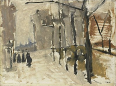 Udsigt i Haag (?) af George Hendrik Breitner