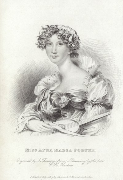 Anna Maria Porter, engelsk digter og romanforfatter af George Henry (after) Harlow