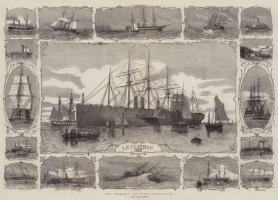 Fremskridt for Steam Navigation af George Henry Andrews