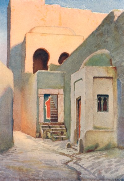 Et gadealter i Tunis (farvelitografi) af George Henry Benton Fletcher