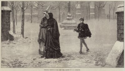 Julemorgen i gammel tid af George Henry Boughton