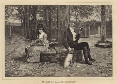 Bryllupsrejsens aftagende af George Henry Boughton