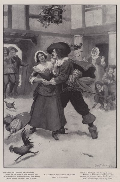 En kavalerisk julehilsen af George Henry Edwards