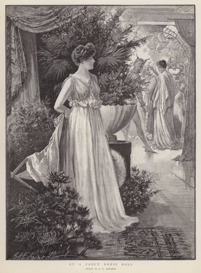 Ved en pyntebal (litho) af George Henry Edwards