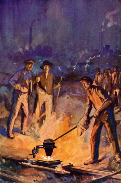 Svejseskinner ved Thermit-processen af George Henry Evison