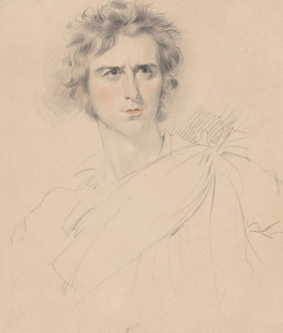 Edmund Kean i Character of Macbeth, 1814. af George Henry Harlow