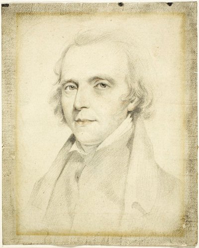 Portræt af John Flaxman, R.A. af George Henry Harlow