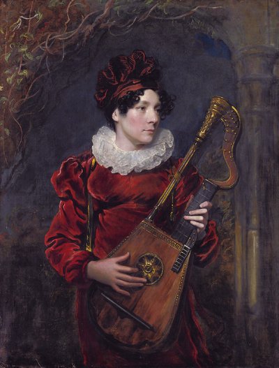 Portræt af Kitty Stephens, senere grevinde af Essex (1794 - 1882) af George Henry Harlow