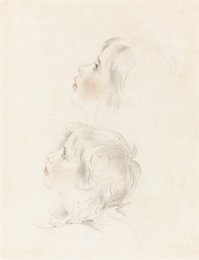 To studier for Arthur fra Shakespeares "King John" af George Henry Harlow