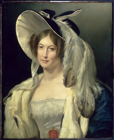 Victoria May Louise, hertuginde af Kent (1786-1861), ca. 1830-40 af George Henry Harlow