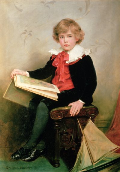 Portræt af Norman Stewart Davies af George Hillyard Swinstead