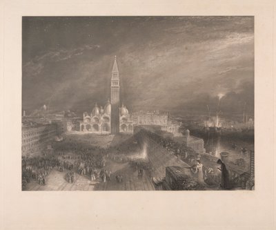Markuspladsen, Venedig - Julie og hendes sygeplejerske af George Hollis