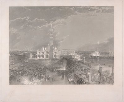 Markuspladsen, Venedig - Julie og hendes sygeplejerske af George Hollis