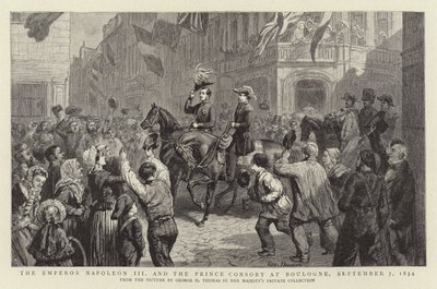 Kejser Napoleon III og prinsgemalen i Boulogne, 7. september 1854 af George Housman Thomas
