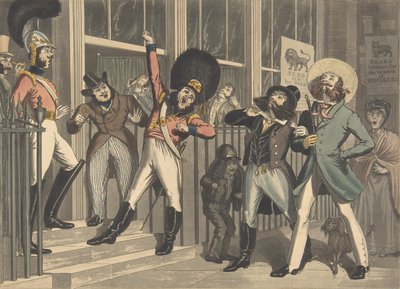 The Rival Whiskers, ca. 1824. Skabere: George Hunt, Theodore Lane. af George Hunt, Theodore Lane