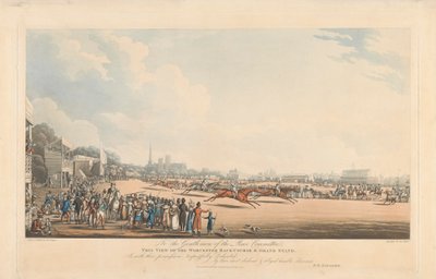 Udsigt over Worcester Racecourse og Tribune af George Hunt