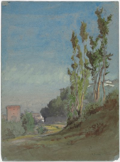Albano, Italien, ca. 1872. af George Inness