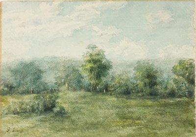 Landskab af George Inness