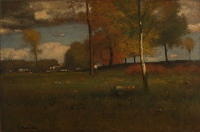 I nærheden af landsbyen, oktober af George Inness