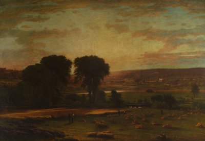 Fred og overflod, 1865. af George Inness