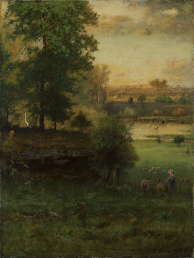 En scene i Durham – en idyl af George Inness
