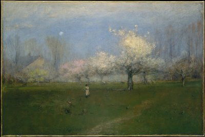 Forårsblomster, Montclair, New Jersey af George Inness