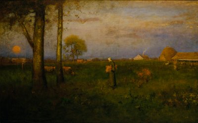 Solnedgang, 1884. af George Inness