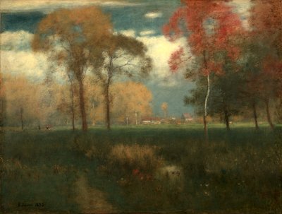 Solrig efterårsdag af George Inness